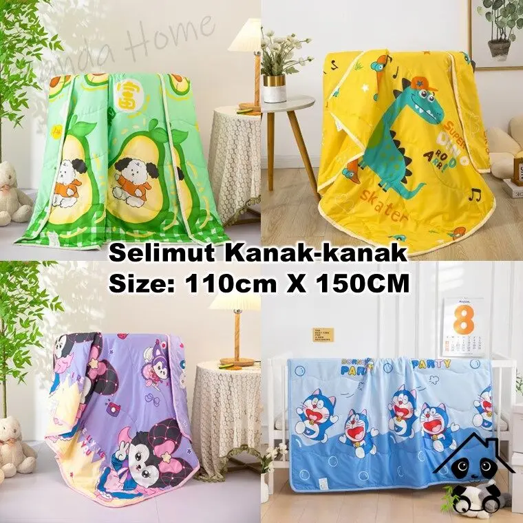 karton selimut Kanak-kanak Cartoon Children Blanket Super Soft Aircond Blanket Selimut Budak Cartoon blanket soft 110cm x 150cm Gebu Lembut Baby Cute Cartoon Premium quilt Kids Cotton