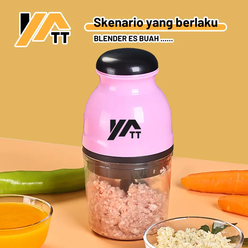YATT Blender Capsule Portable 600ML Penggiling Daging & Bumbu Blender Serbaguna 3