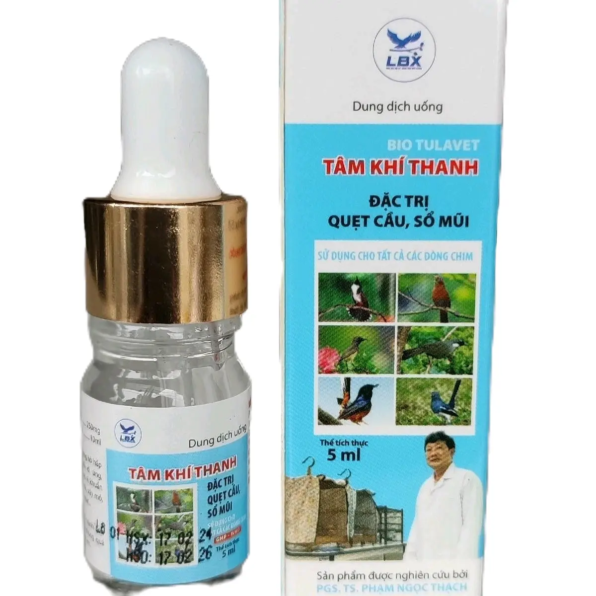 TÂM KHÍ THANH Dung Dịch Quẹt Cầu,  Sổ Mũi Sử Dụng Cho Tất Cả Các Loại Chim Cảnh