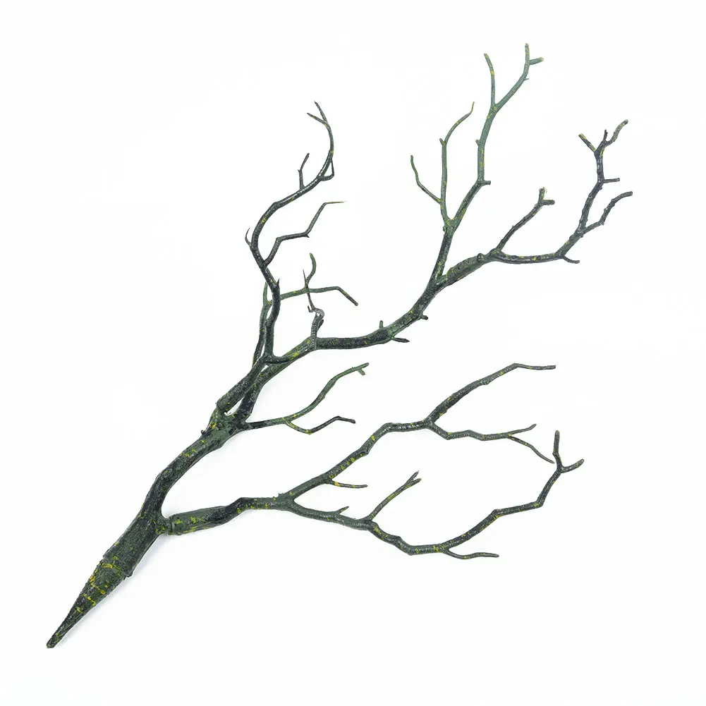 Cây Lá Giả Khô Nhân Tạo, 35 Cm, Cành Cây, Nhà Cửa, Nghệ Thuật Trong Nhà