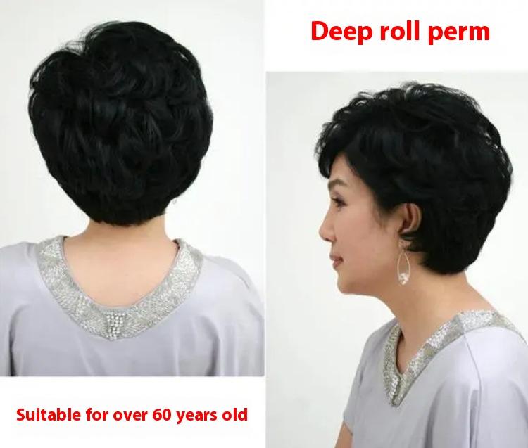 Product Introduction of 100% Human Hair Wigs For Women Short Wig Hair Modern Style Full Hand Woven Fashion Type For Female Gift For Mother 14