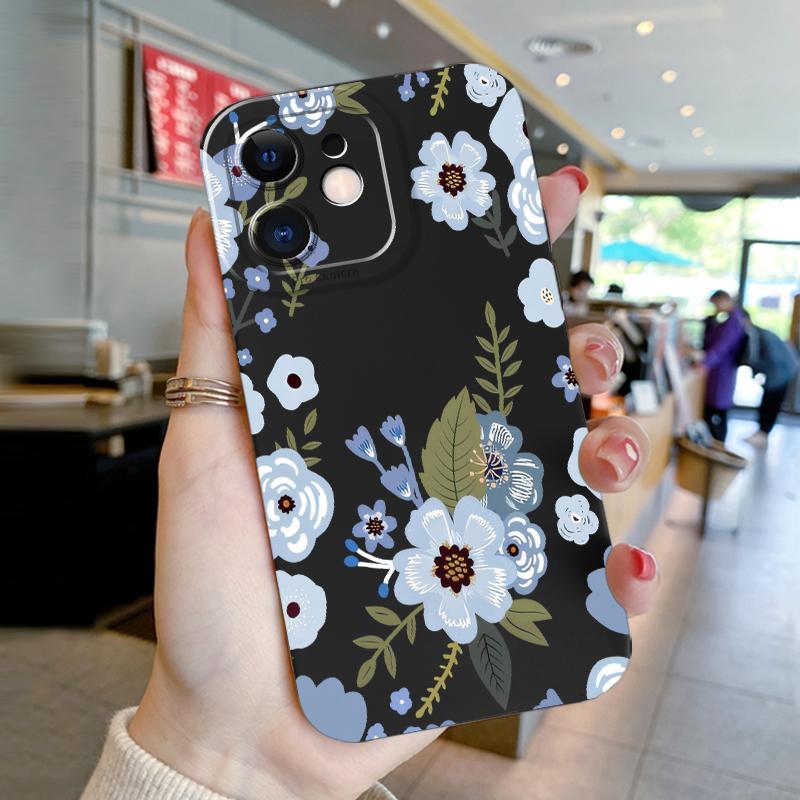 Pro Camera Case for Oppo A7N A16 A16S A5 2018 Ax5 A15 A15S A31 2020 A16k A16E A53 2020 A54 A55 4G A59 A71 2018 2018 A74 4G A76 A9 2020 Soft ShockProof Indah Floral Silial Hp Hp 5