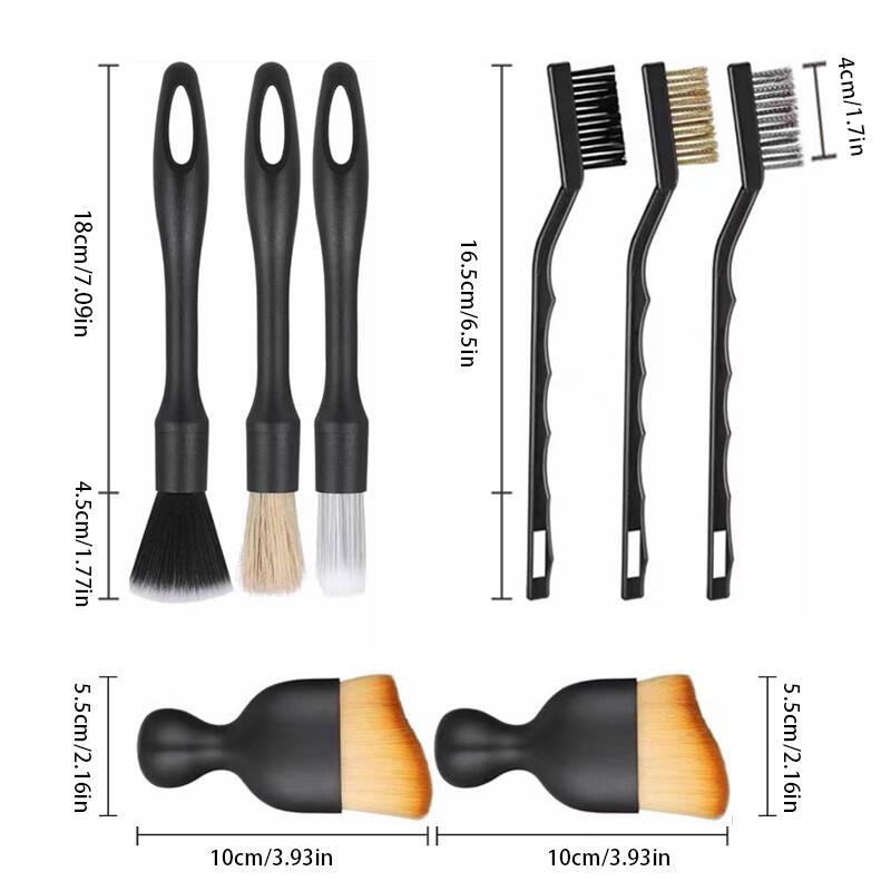 Car Cleaning Brush Set, Car Detailing Brush Set, Car Interior Cleaning Brush, Multifunctional Car Cleaning Tool for Car Interior & Exterior 1