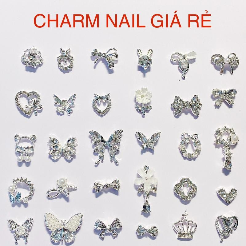 Charm nail đính móng trang trí móng tay nghệ thuật bằng hợp