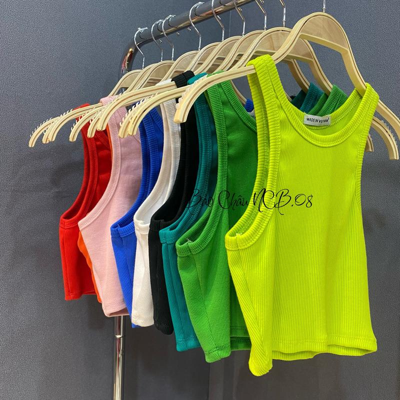 Áo Croptop Ba Lỗ Chất Vải Thun Gân Basic (Nhiều Màu) BC002