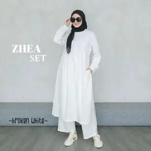 Zhea setelan wanita Bahan Katun Linen Setelan Jumbo Wanira Terbaru 2023 Katun