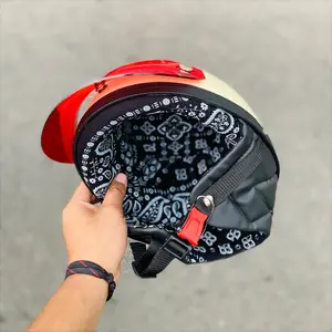 Helm Chips Retro Busa Paisley Batik Include Pet Vintage