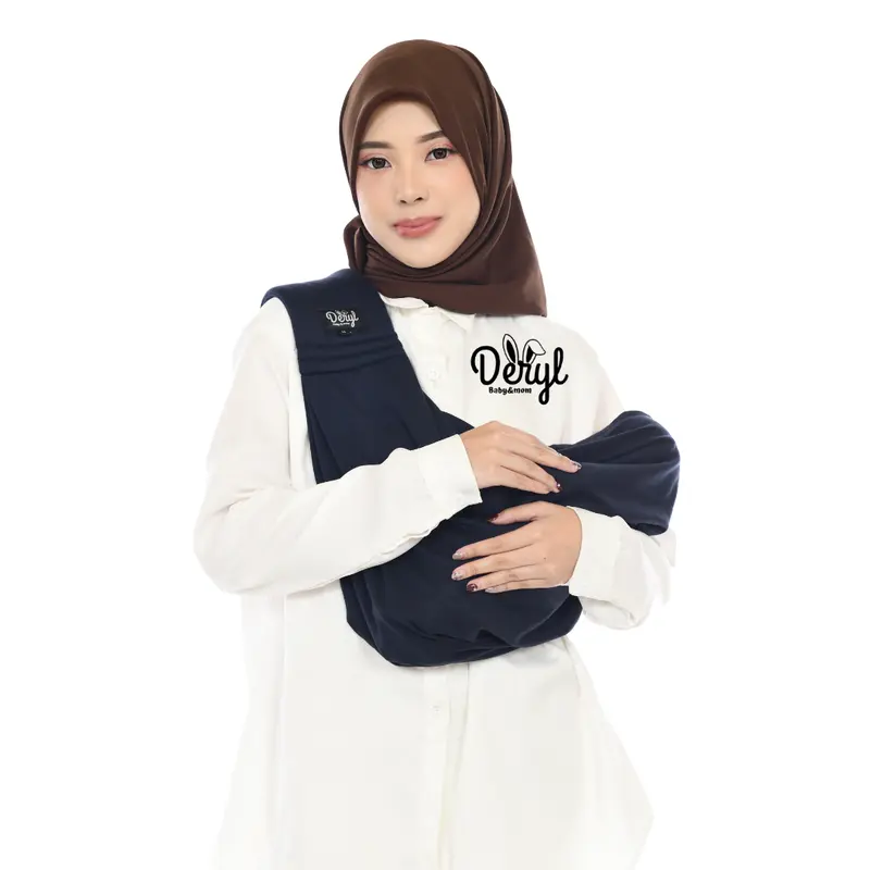 DERYLBABY Gendongan Bayi Samping Instan Geos Busa Gen Two  Plus Pouch 3