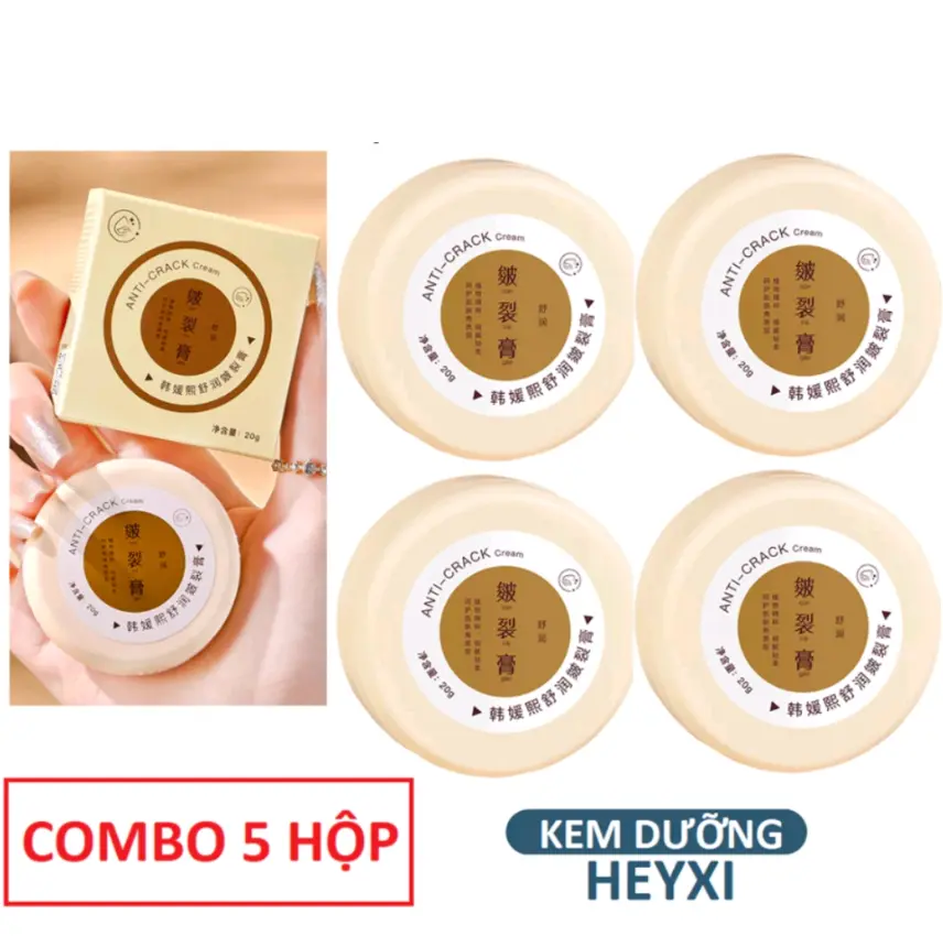 Combo 5 Kem Sáp Dưỡng Ẩm Chống Nẻ Gót Chân Heyxi
