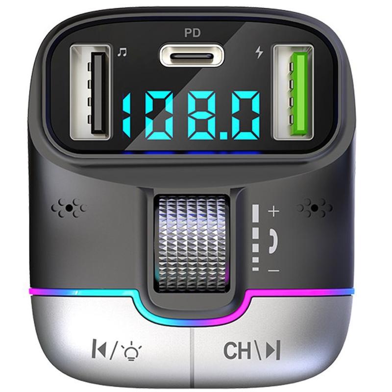 New Vehicular Bluetooth MP3 Player GZ01 Super Fast Charge Charger Phone Hands-Free Lossless Sound Quality 1