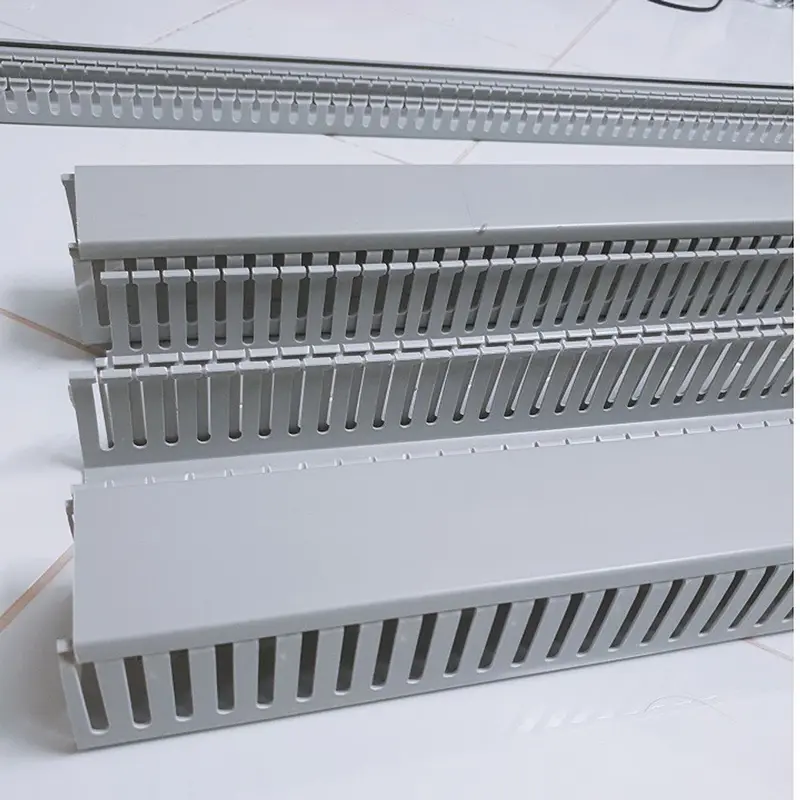 Máng Đi Dây Hãng SINO Nhựa Cao Cấp, Máng Răng Lược Lắp Tủ Điện Đủ kícḣ Thước 25x25 Đến 65x65 Dài 85cm 7