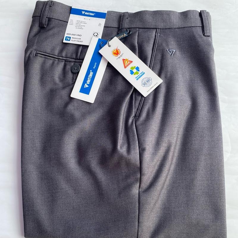Quần Tây nam dài việt tiến màu xám