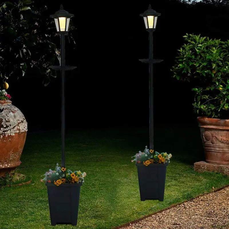 Solar Powered Outdoor Light, Waterproof Decorative Light, Garden Villa Lawn Light, Outdoor Super Bright Flowerpot Street Light 2