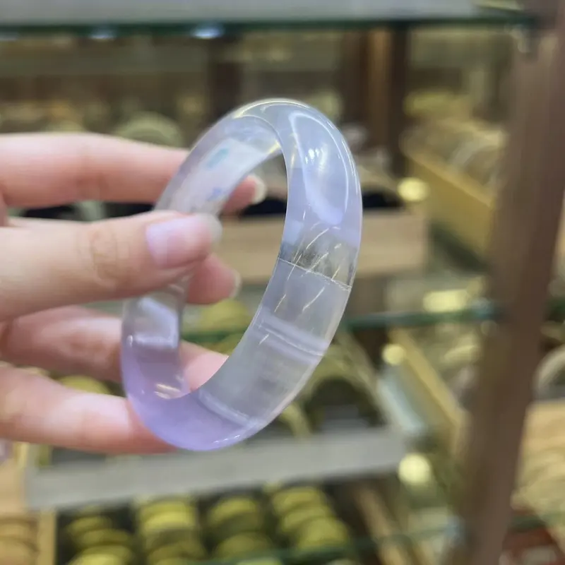 Vòng dá Fluorite màu tím dành cho nữ đeo hàng ngày 3
