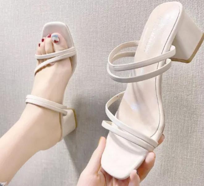 Product Introduction of Fashion Women Midi Heels Sandals S24 Shoes Footwear 2