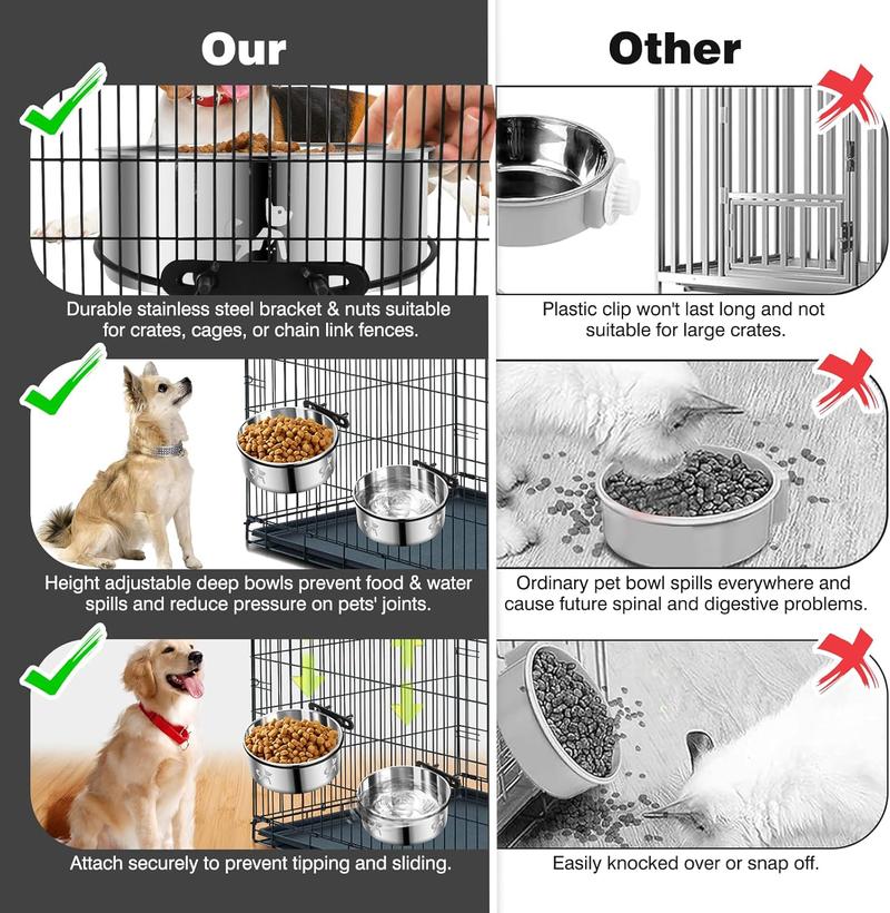 Dog crate dishes best sale