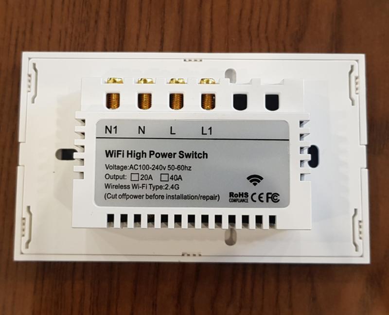 Công tắc Wifi bình nóng lạnh Tuya công suất cao 4400w điều khiển từ xa qua điện thoại 3