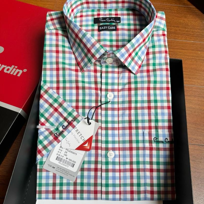 Sơ mi ngắn tay PIERRECARRDIN HÀN - dáng slimfit vừa người - vạt bầu sơ vin - 3 màu trẻ trung, năng động - chất cotton mềm mát ít nhăn 5