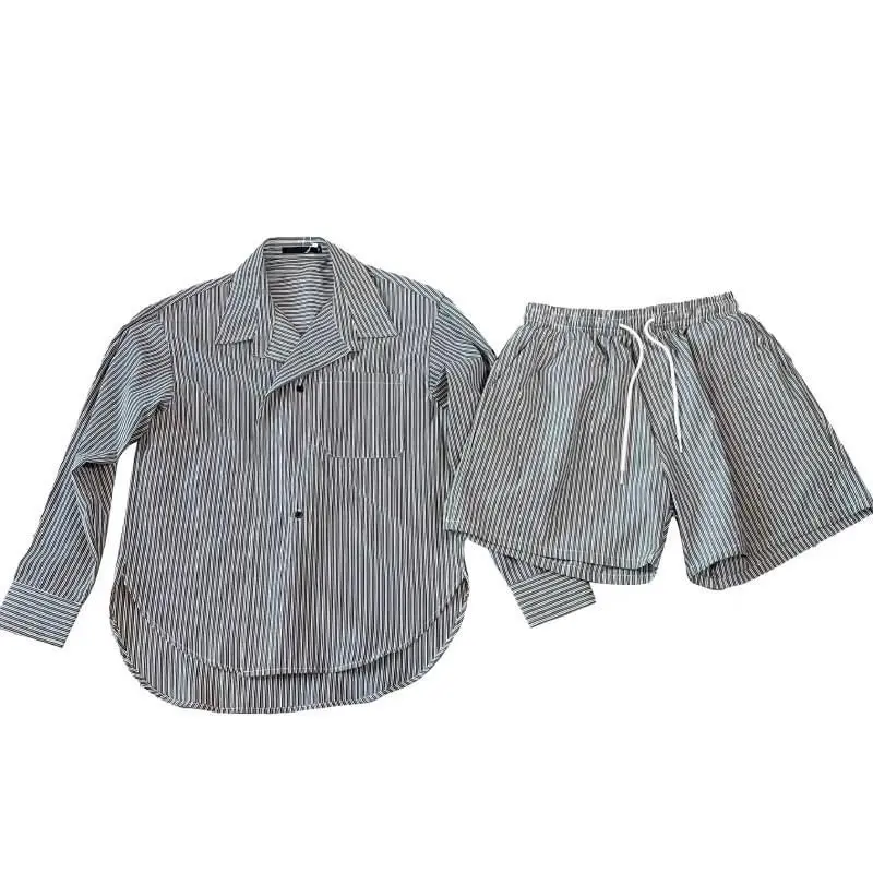 Đồ bộ kẻ chất thô cao cấp