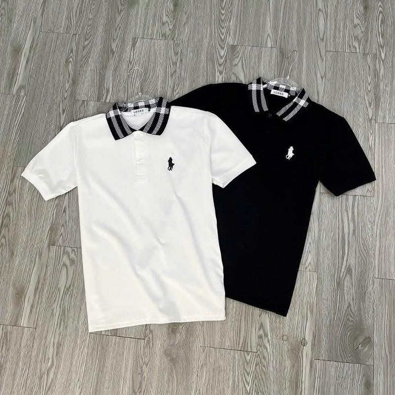  Áo thun nam có cổ tay ngắn boy phố chất thun cotton co dãn thoáng mát mẫu mới cao cấp Menswear Polo Shirt 