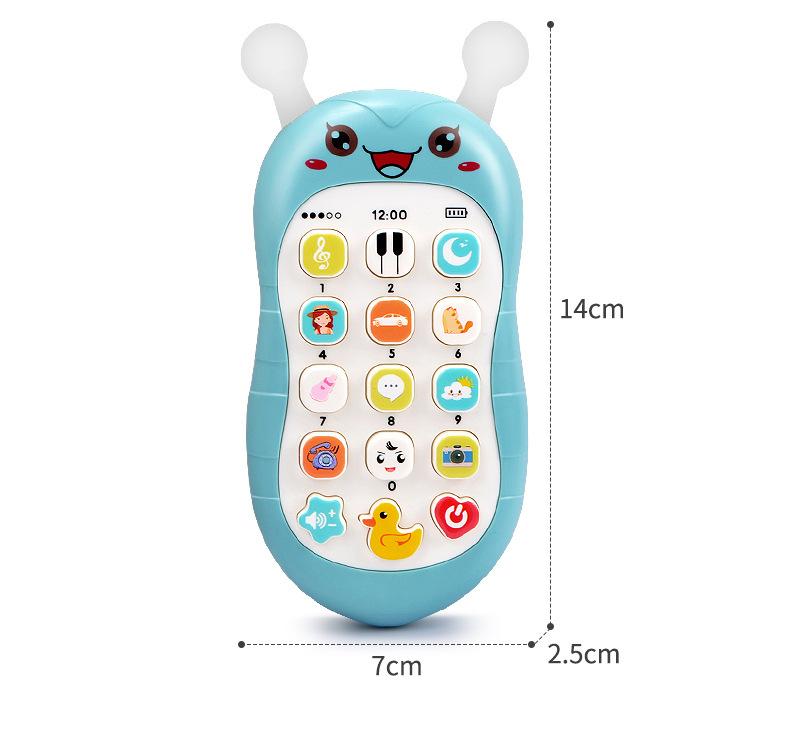 Product Introduction of Baby Gnawing Teether Plastic Toy Mobile Phone Story Machine Baby Simulation Telephone Bee Early Education Maternal and Infant Shop Gift 16