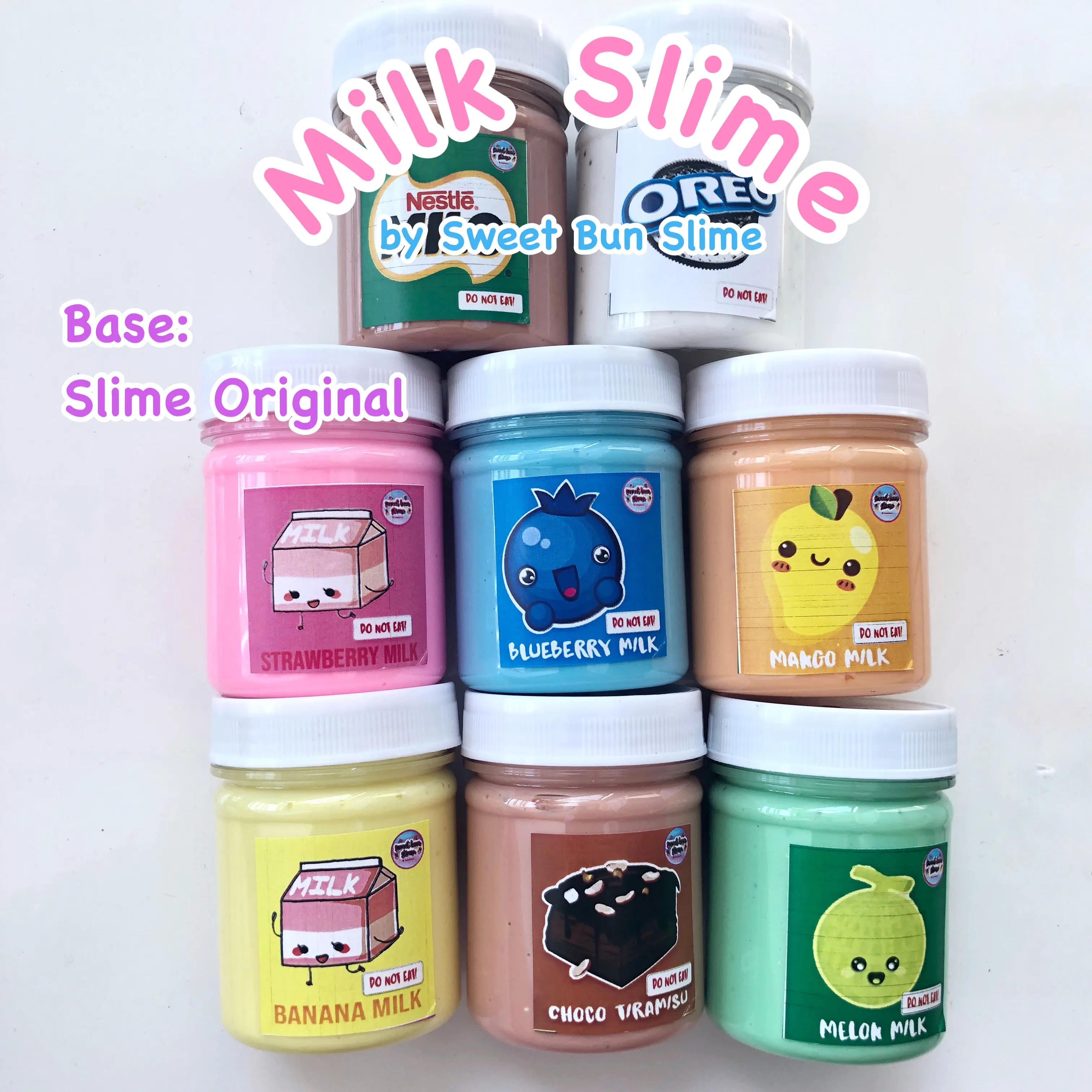 Slime Original Milk Series 150 ml Scented Stretchy - Shop | Tokopedia