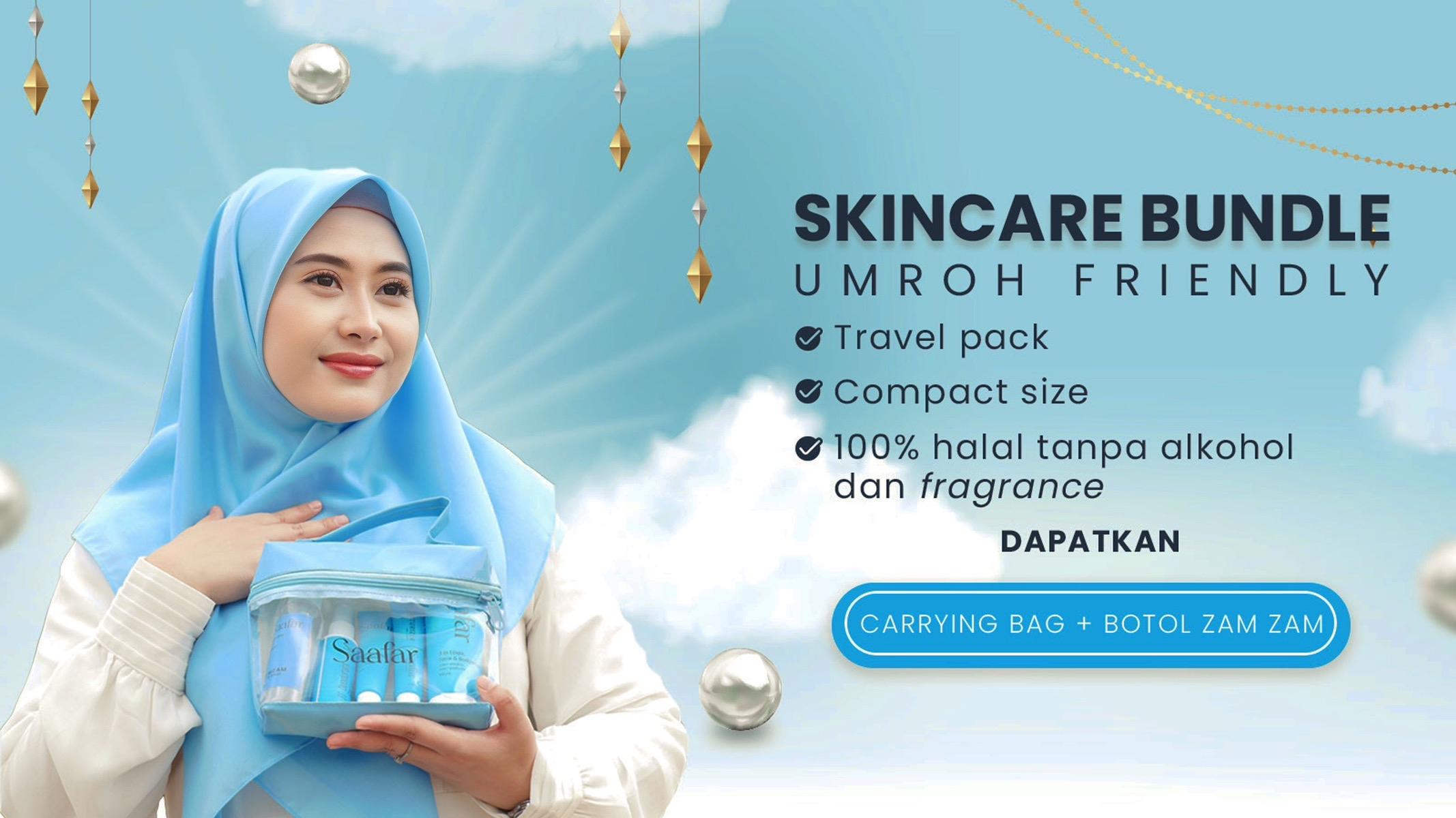 Saafar | Sunscreen | Skincare Haji & Umroh | Tanp Alkohol & Parfum