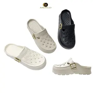 MERCO/COD/35-40/Sandal Kasual Wedges Wanita - Gesper Klasik + Lubang Udara Nyaman Seharian