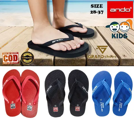 Ando Hawaii hawai kids Original Sandal Sendal Jepit Karet  Murah Nyaman Kasual casual Anak Laki-laki  Unisex