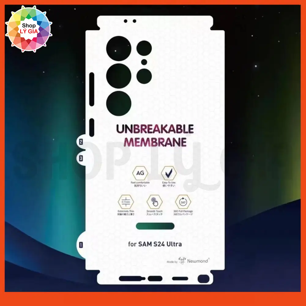 Miếng dán PPF mặt sau full viền cho Galaxy S25 Ultra / S25 Plus / S24 Ultra / S23 Ultra / S22 / S22 Plus (tặng kèm gạt vải)