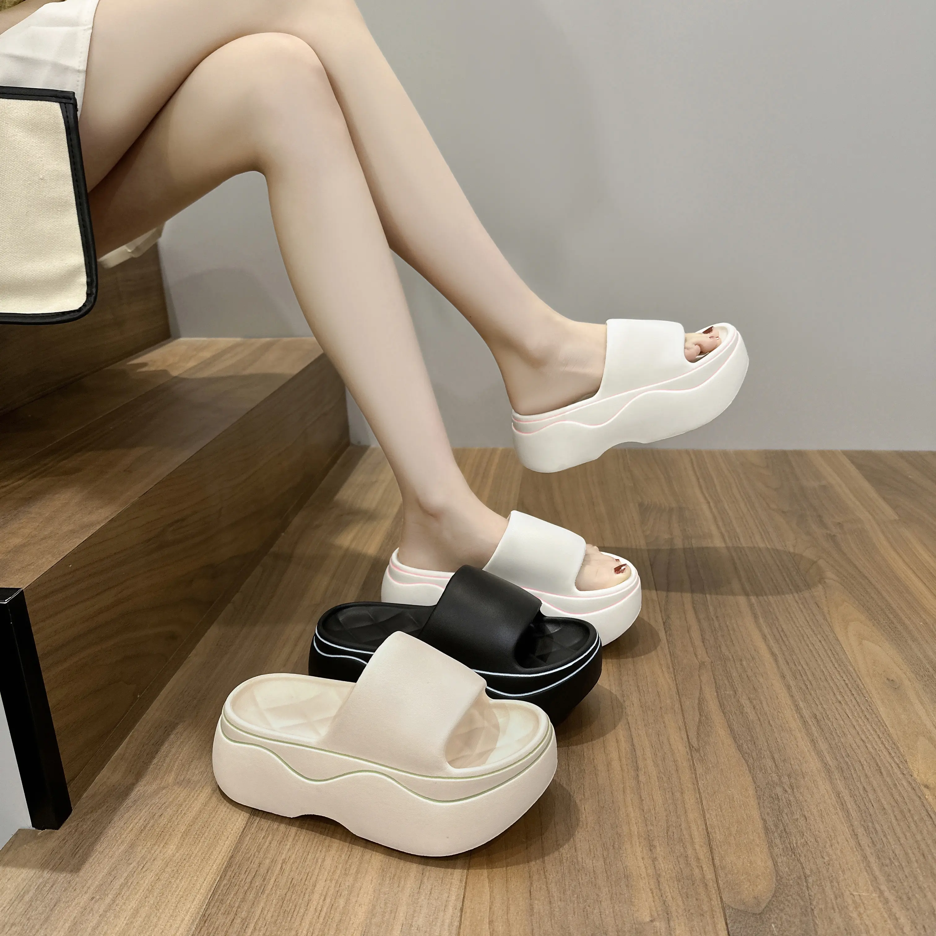 Korean Sandals For Women Clogs For Women Slippers Platform Sandals EVA Material 6CM
