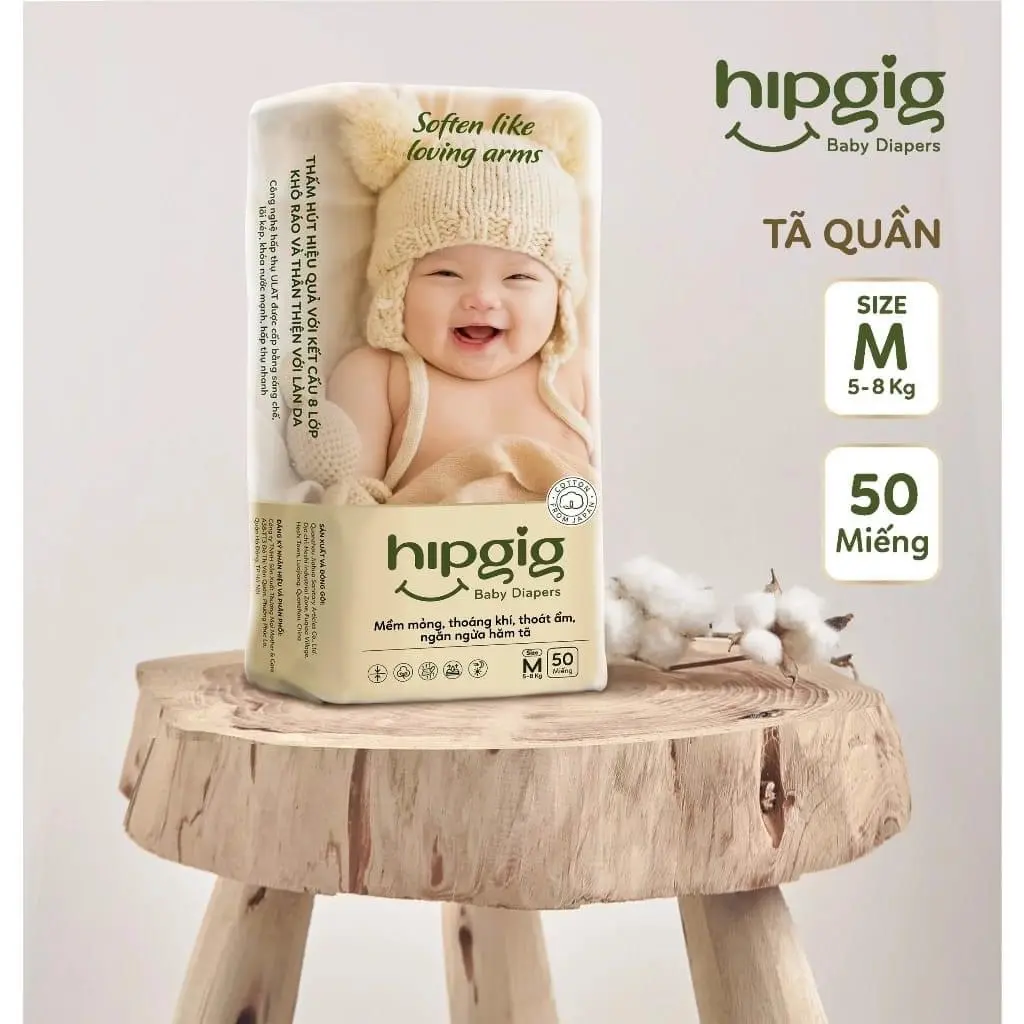 Tã Quần Hipgig 1 bịch 50 miếng Voi Cho Bé