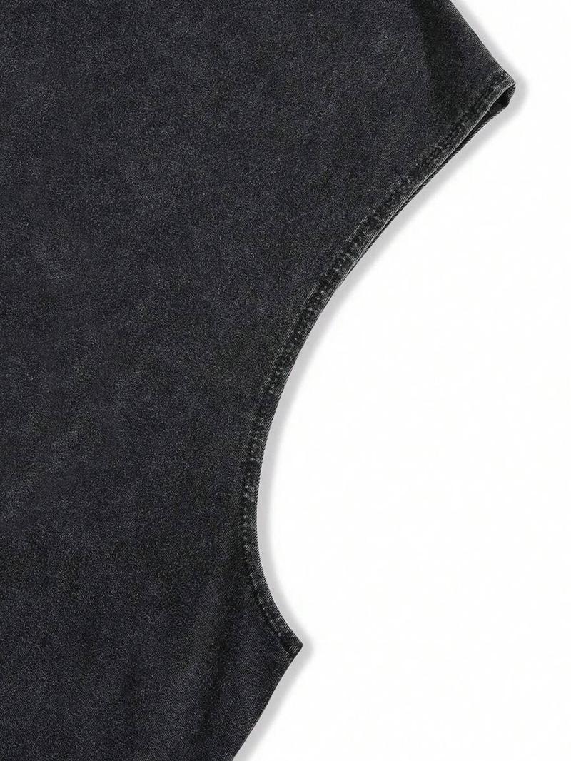 Product Introduction of Men's 100% Cotton Round Neck Tank Top, Regular Fit Casual Comfy Sleeveless Top for Daily Wear, Men's Clothes for All Seasons, Clothing 9