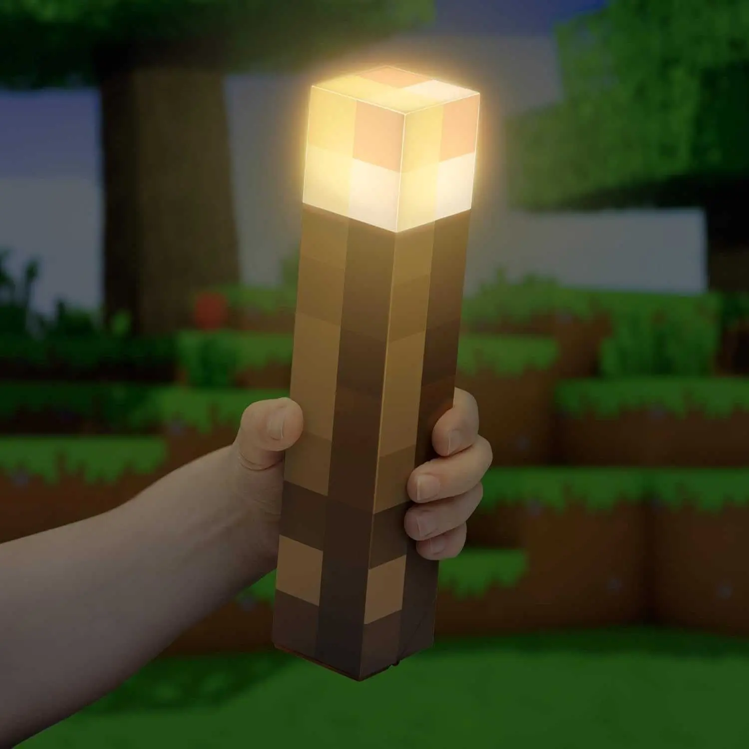 Primal ThinkGeek Lampu LED Minecraft Torch Night Light Recharge Warm White  MC1867