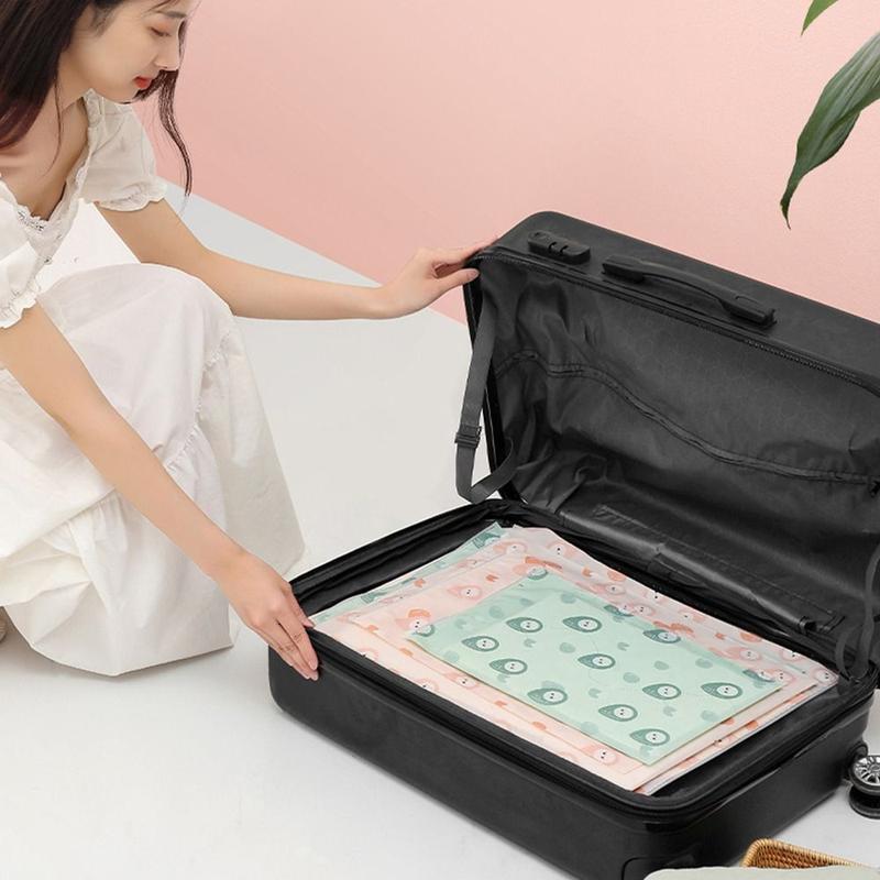 Portable PE Storage Bag Green Pink Multi-sizes Zipper Sealing Bag High Quality Cartoon Nuts Organizing Package Pouch 4
