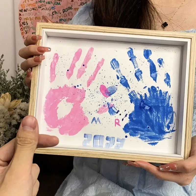 Khung Ảnh In Tay, Thiết Kế Cặp Đôi, Thủ Công Tự Làm Kỷ Niệm, In Lòng Bàn Tay, Quà Tặng Ngày Lễ Tình Nhân 520, Thích Hợp Cho Bạn Gái Và Bạn Trai, Năm 2024 4