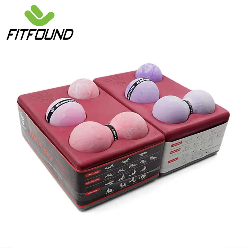 SET 3 BÓNG CAO SU GIÃN CƠ DÃN CƠ TRỊ LIỆU MASSAGE TẶNG KÈM GẠCH KÊ