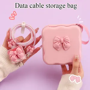 【ADE】Tas Penyimpanan Kabel Data Tas Penyimpanan Multifungsi Tas Penyimpanan Ritsleting Portabel