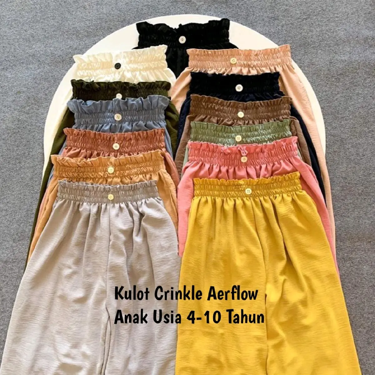 Celana kulot crinkle/ kulot anak perempuan/celana crinkle air flow/celana anak Perempuan