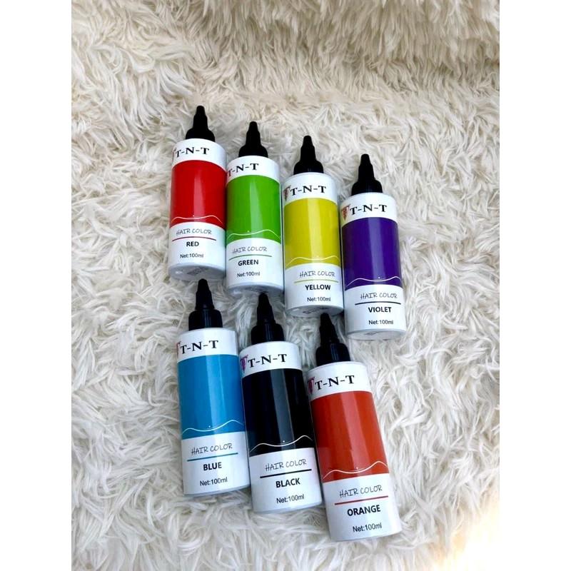  Màu Mix gốc TNT không Amoniac giúp tăng độ bền màu nén khóa màu tóc Nhuộm Tóc 
