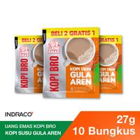 Gambar Uang Emas Kopi Bro Kopi Susu Gula Aren (10 sachets x 27g) dari INDRACO Store Kab. Gresik 2 Tokopedia