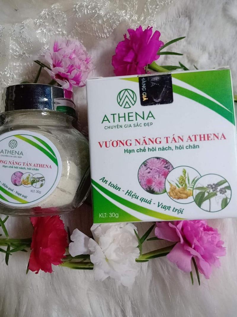 Product Introduction of Vương năng tán Athena [CHÍNH HÃNG] hũ 30Gr Xịt Thơm Nữ Khử Mùi Hôi 8