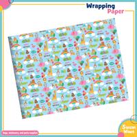 Gambar (paket 5 lembar) Motif Birthday hbd kids Kertas Kado uk standar Sansan Wawa - wrapping paper gift untuk birthday ulang tahun pesta wedding - Packing Kardus dari Sansan Wawa Kota Administrasi Jakarta Barat 4 Tokopedia