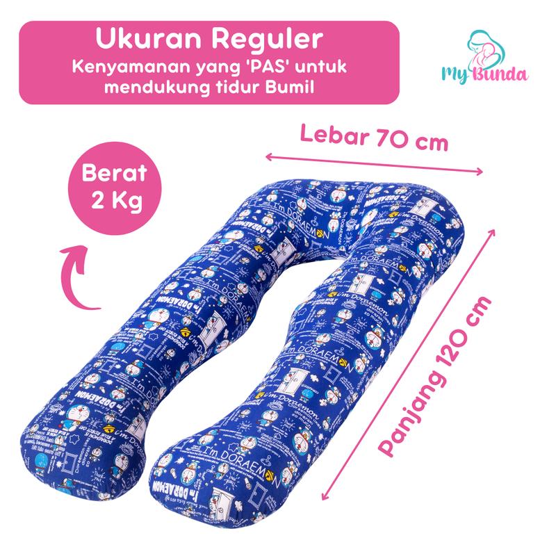 Doraemon - Bantal Ibu Hamil Tidur Premium Ukuran Reguler Bumil Bunda 1