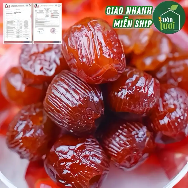 Combo 1 Ký Táo Sấy Dẻo Không Hạt LOẠI QUẢ TO Giàu Dinh Dưỡng Hàng Chuẩn VƯỜN TƯƠI Food
