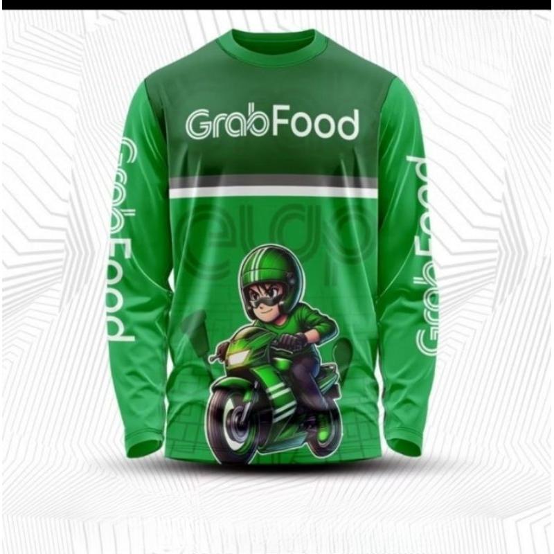 เสื้อยืด Rider G คอกลม แขนยาว เสื้อยืด Grab Rider พร้อมจัดส่งจากประเทศ ...