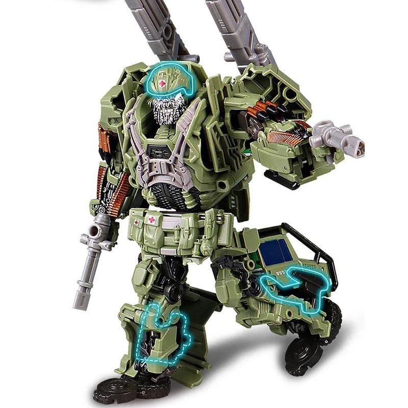 Product Introduction of Hound Transformers 5 Toys Figure The Last Knight Transformer Robot Jeep Robot  Action Figure Toy Gifts 28