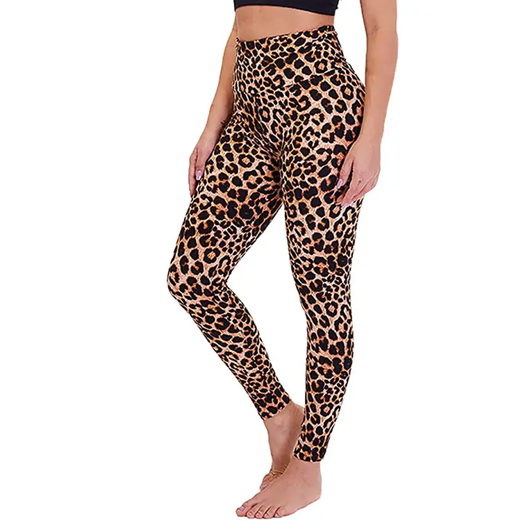 Amazon Exclusive Cross-Border Supply Nine-Point High-Waist Leggings Women's Yoga Slim Fit Waist-High Hip-Lifting Sports Pants Wholesale