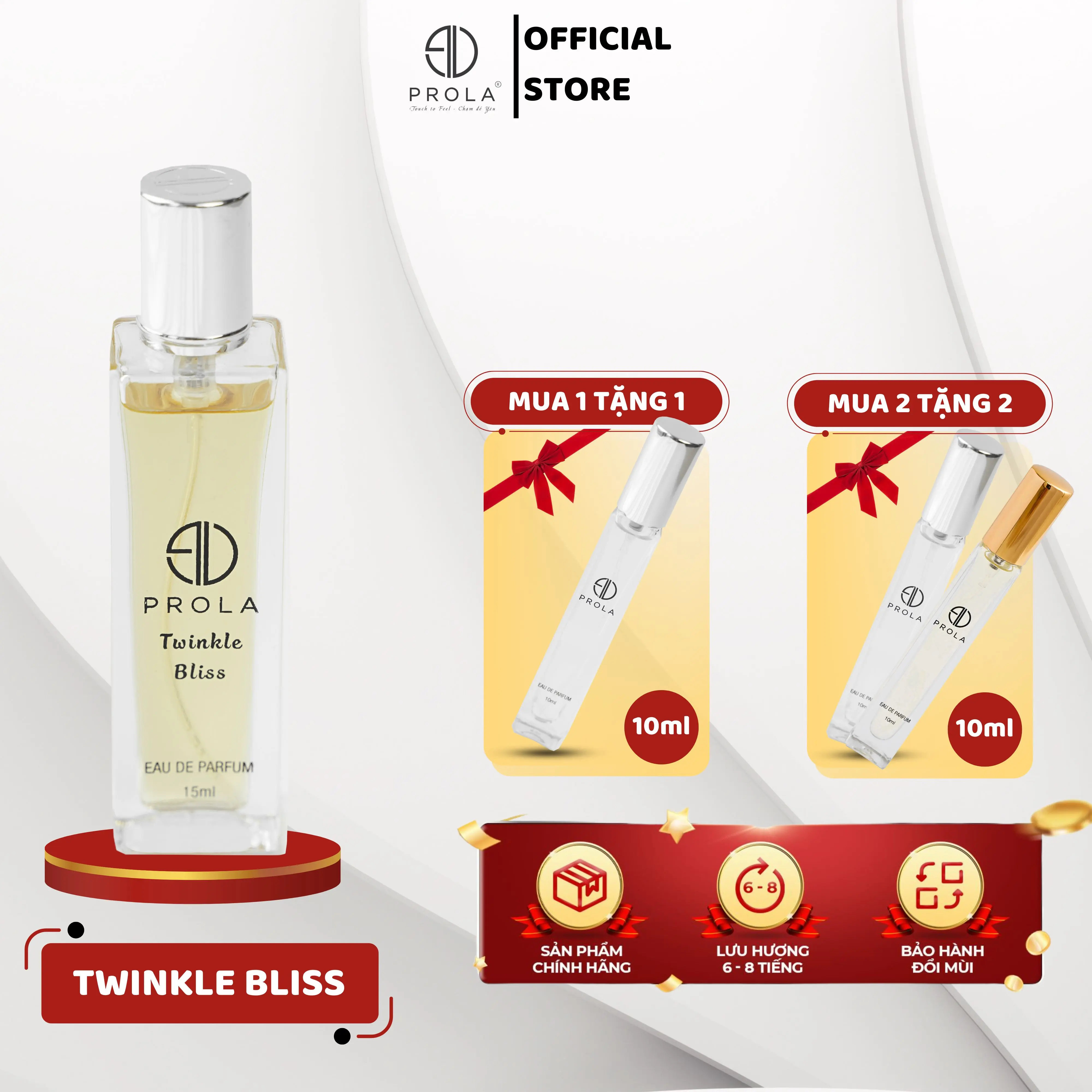 Nước Hoa Nữ PROLA Twinkle Bliss (PL02) 15ml - Dạng Xịt - Nữ Tính, Ngọt Ngào, Đáng Yêu