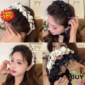 ที่คาดผม ประณีต สำหรับผู้หญิง แฟชั่น มี 11 สไตล์ ที่คาดผมเรียบหรู ลายจุด ดีไซน์กุทัณฑ์และ Ruched ที่คาดผมกว้าง ท็อปมงกุฎสูง เครื่องประดับผม